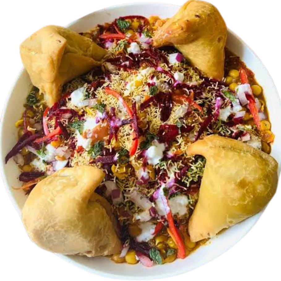 Ragda Samosa Chaat